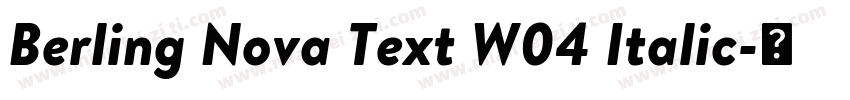 Berling Nova Text W04 Italic字体转换
